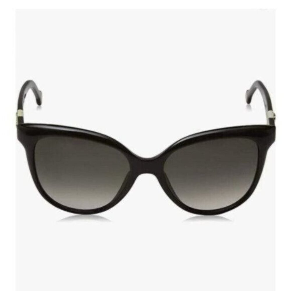 Carolina Herrera Sunglasses SHE697 Brown Cat Eye Classic - Picture 7 of 9